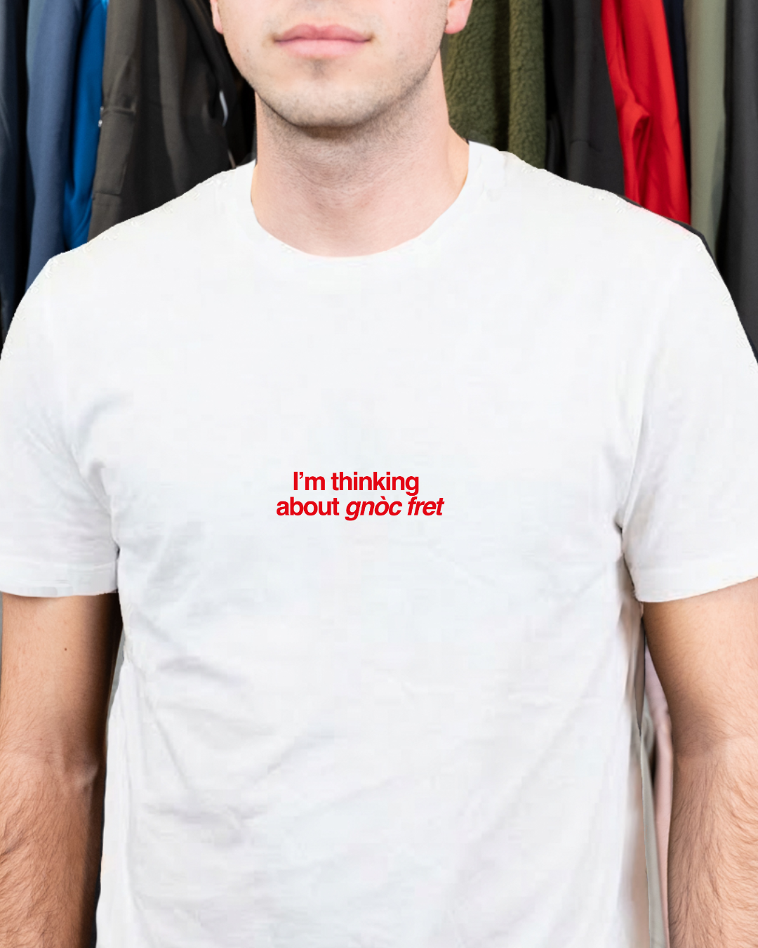 T-shirt i'm thinking about gnòc fret