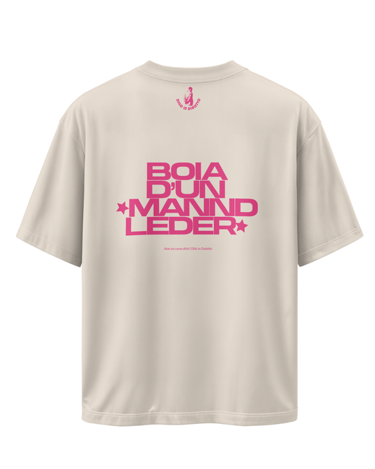 T-shirt Over Mannd Leder